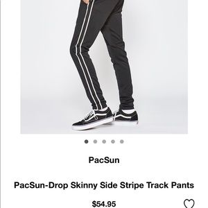 Pacsun track stripe jogger pants